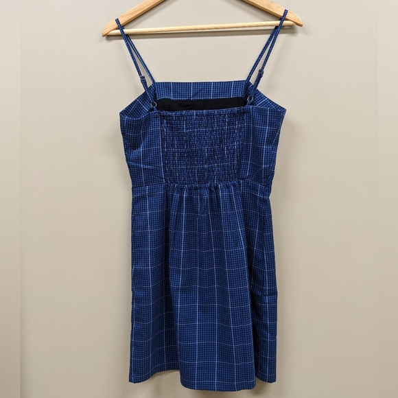 NWT Aeropostale Blue Plaid Mini Dress - Picture 4 of 5
